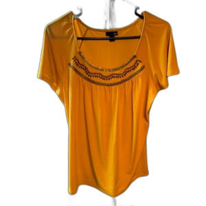 East 5th Top. Women. Yellow Gold . Beaded and Sequined. Medium. like New.